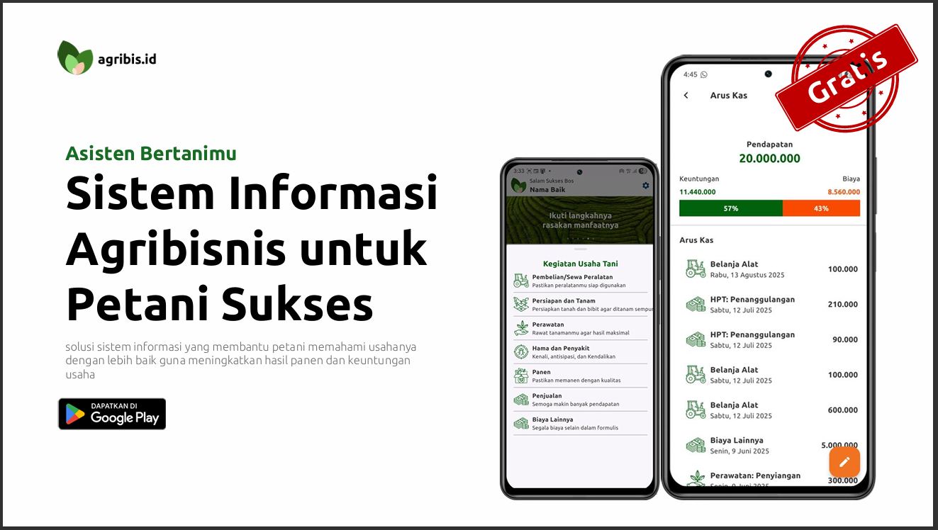 Mockup Aplikasi Agribisnis