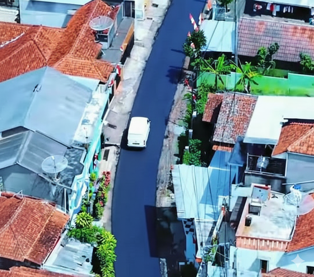 Akses Jalan di Desa Genteng